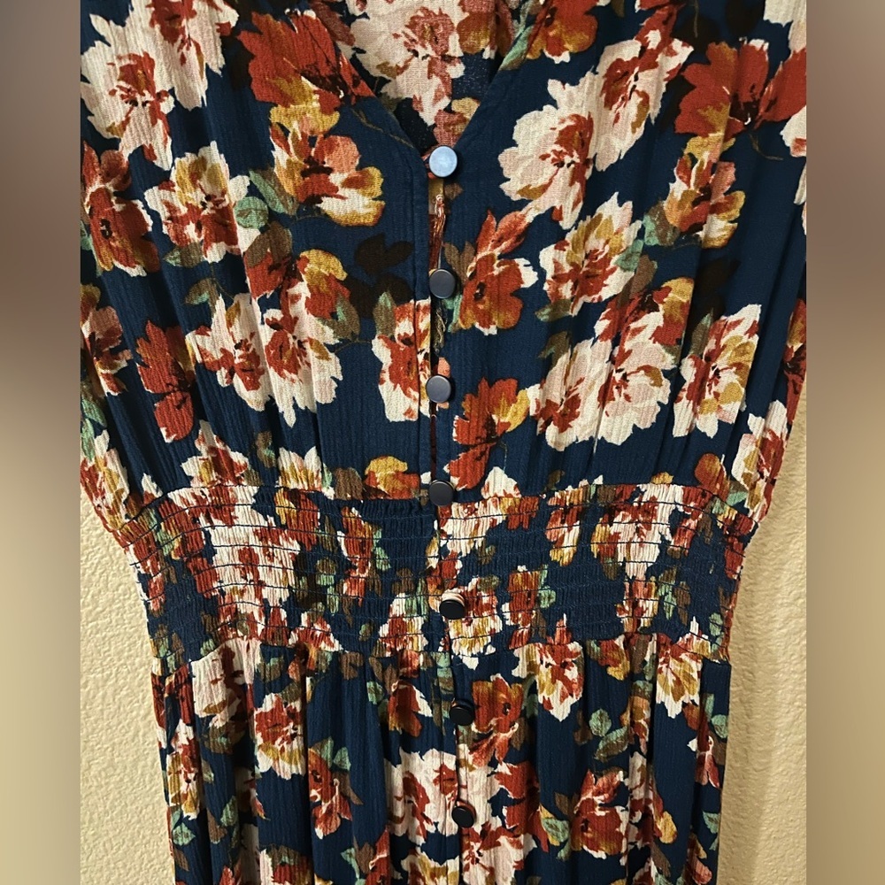 Floral Boho Print Women's Dress - Picture 4 of 7